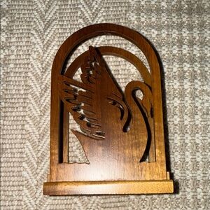 Handcrafted Wooden Swan 🦢 Holder